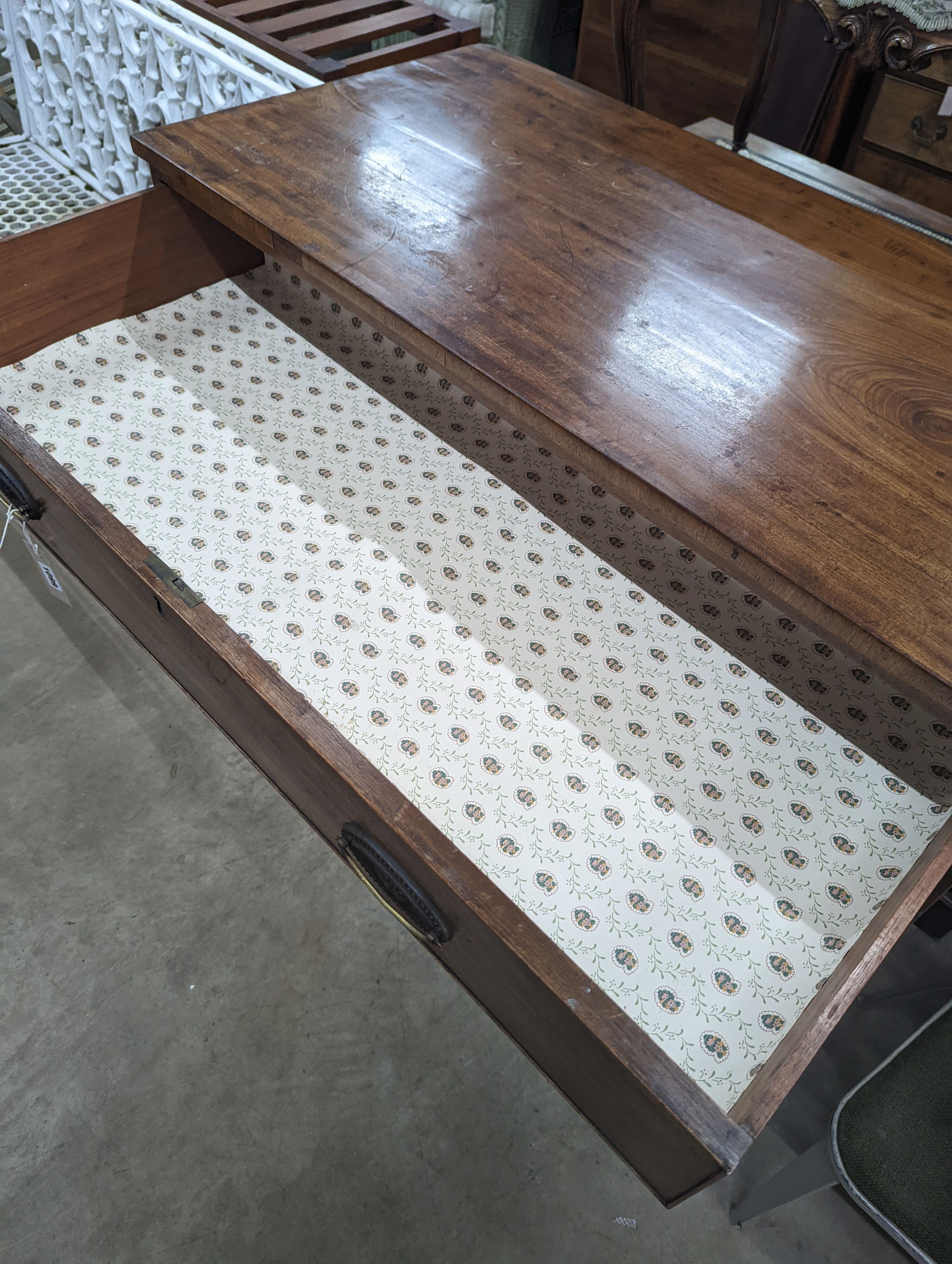 A George IV four drawer mahogany chest, width 107cm, depth 53cm, height 100cm